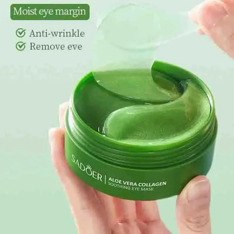 Máscara para os Olhos Alo e Vera e Colágeno - Reduza Olheiras e Revitalize