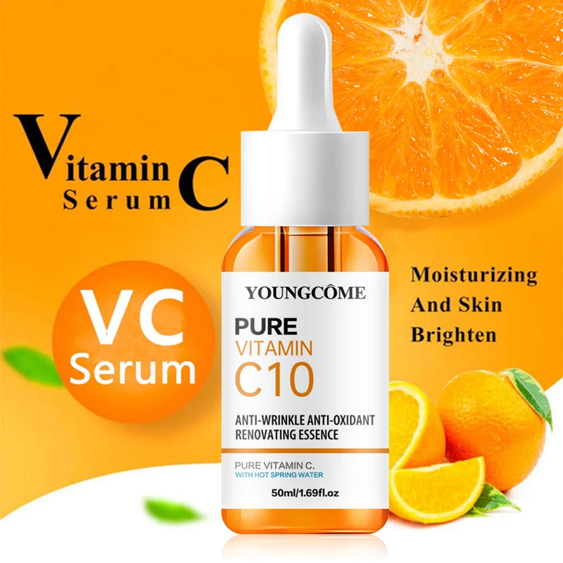 Sérum Facial Vitamina C - Clareador, Hidratante e Reparador